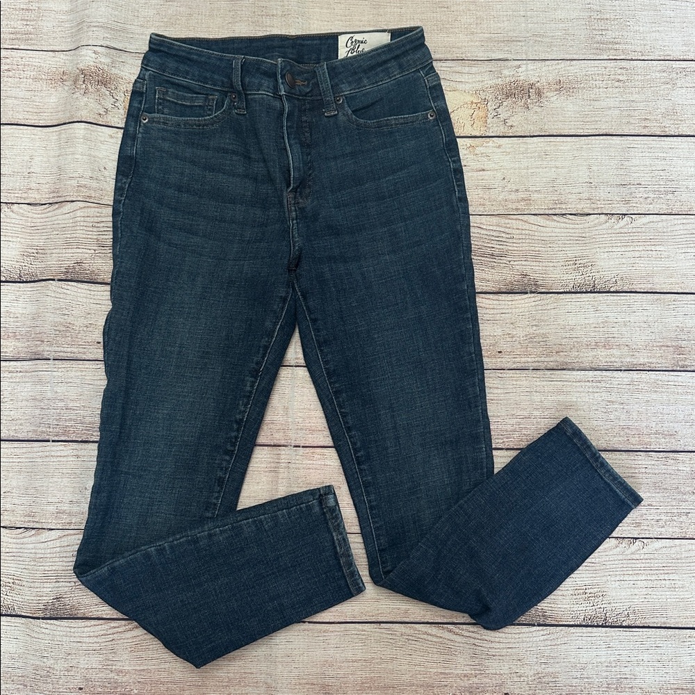 Cosmic Blue Love Classic Dark Blue 27 Petite Women's Skinny Jeans